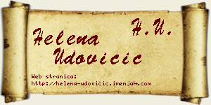 Helena Udovičić vizit kartica